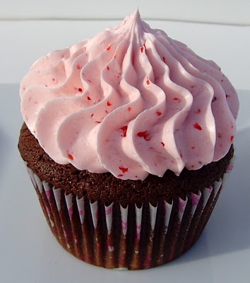 Chocolate Strawberry Cupcakes